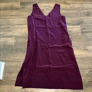 R Label Burgundy Sleeveless Dress
